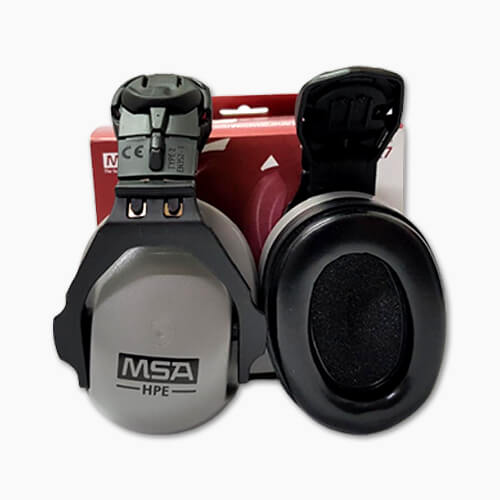 MSA earmuff cap mounted